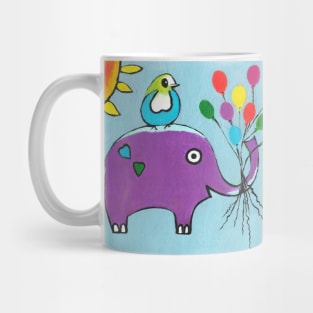 FUNNY Elephant Painting Mug